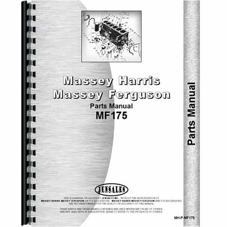 AFTERMARKET Tractor Parts Manual Fits Massey Ferguson 175 RAP78927